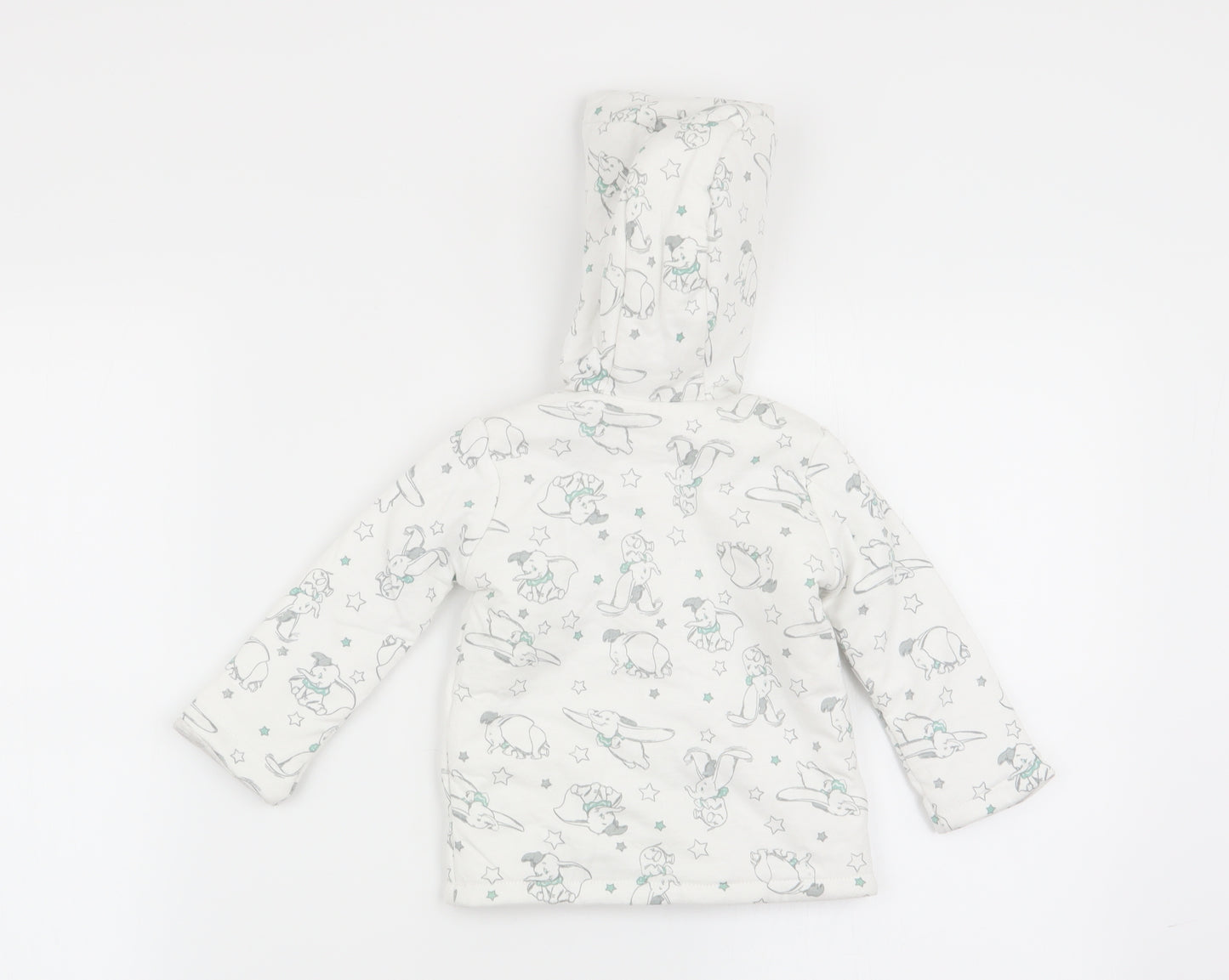 Asda George Baby White Animal Print  Jacket  Size 3-6 Months