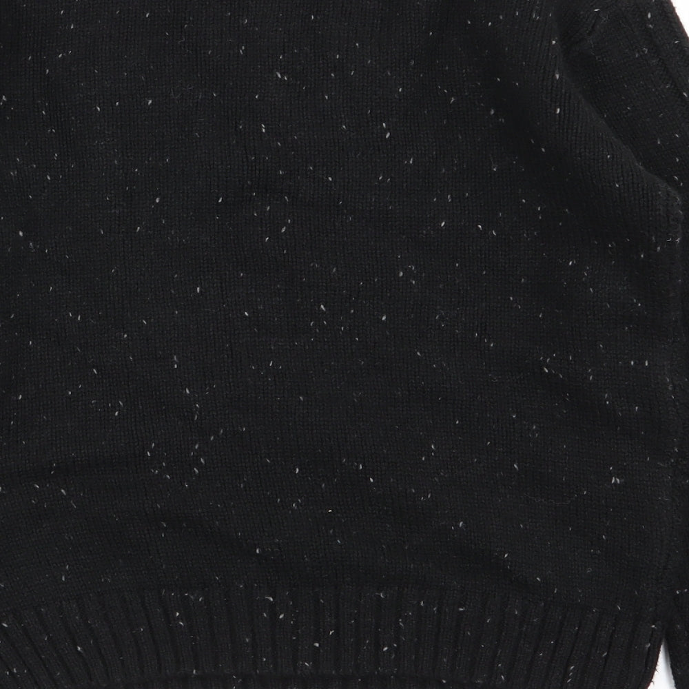 M&S Girls Black   Pullover Jumper Size 9-10 Years