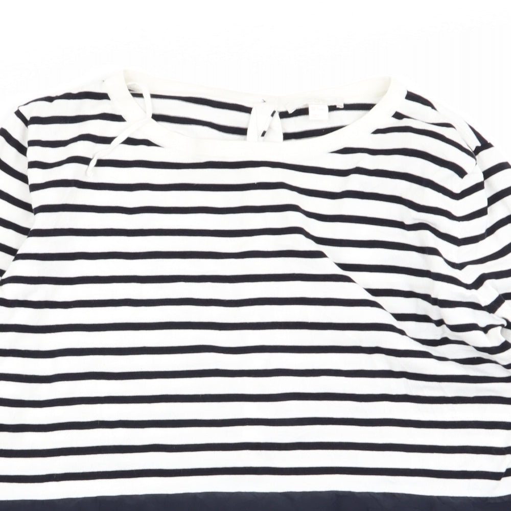 COS Womens Multicoloured Striped  Basic T-Shirt Size S