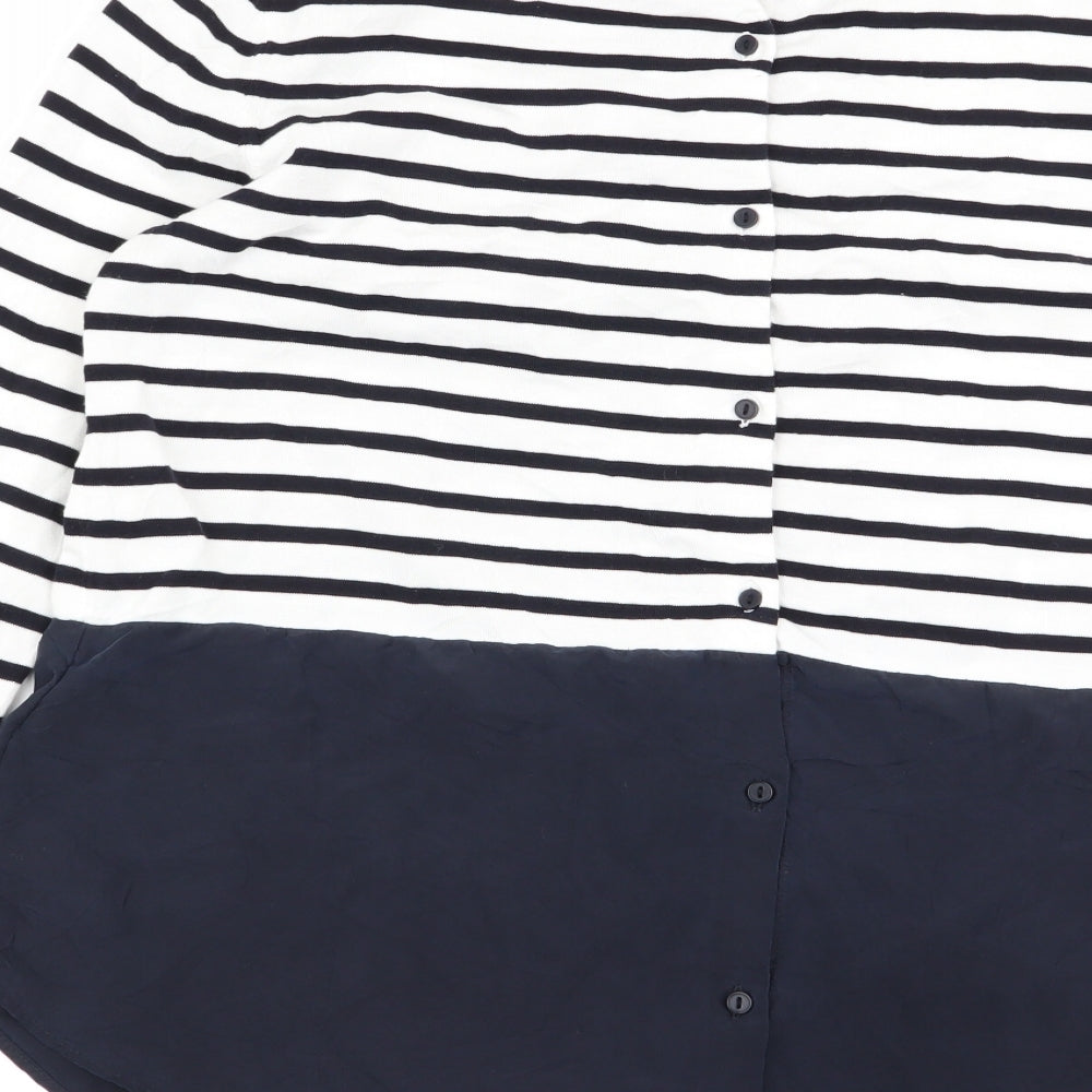 COS Womens Multicoloured Striped  Basic T-Shirt Size S
