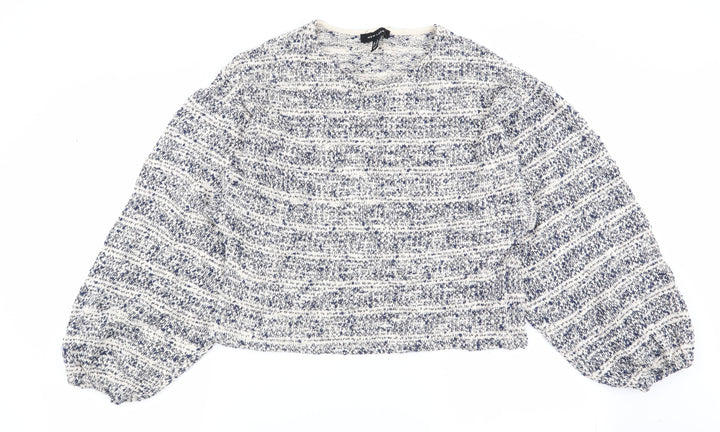 New Look Womens Multicoloured Geometric  Pullover Jumper Size M