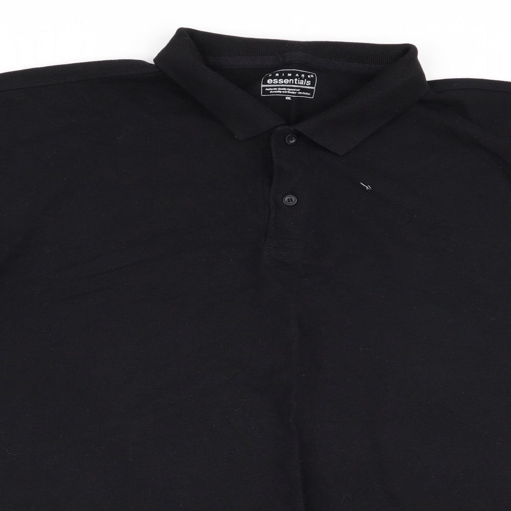 Primark Mens Black    Polo Size 2XL
