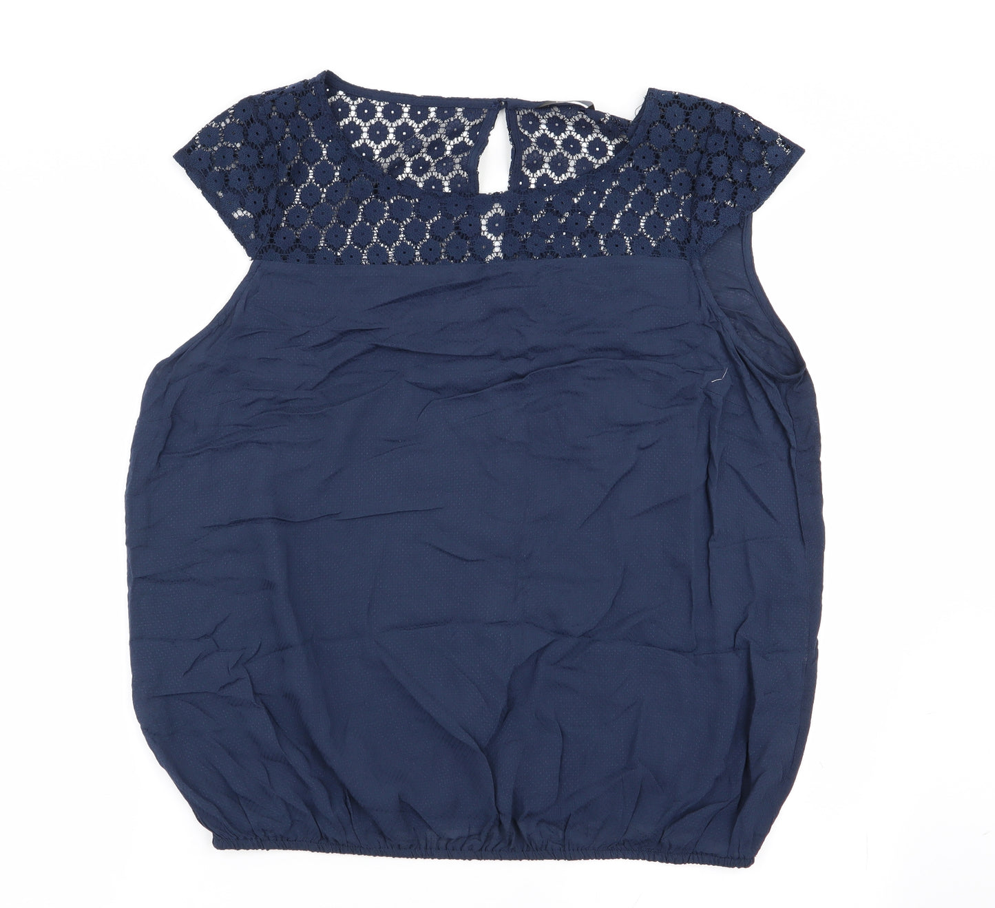 Asda George Womens Blue Floral  Basic Blouse Size 16
