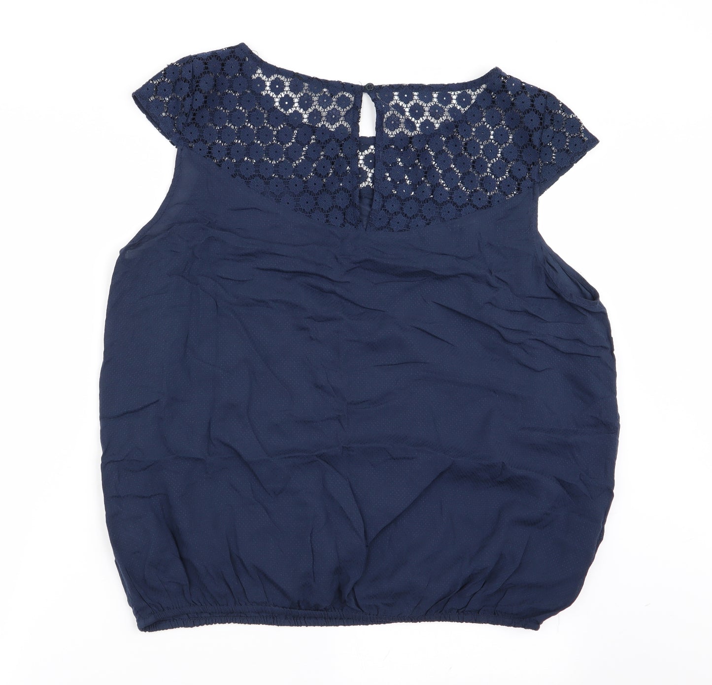 Asda George Womens Blue Floral  Basic Blouse Size 16