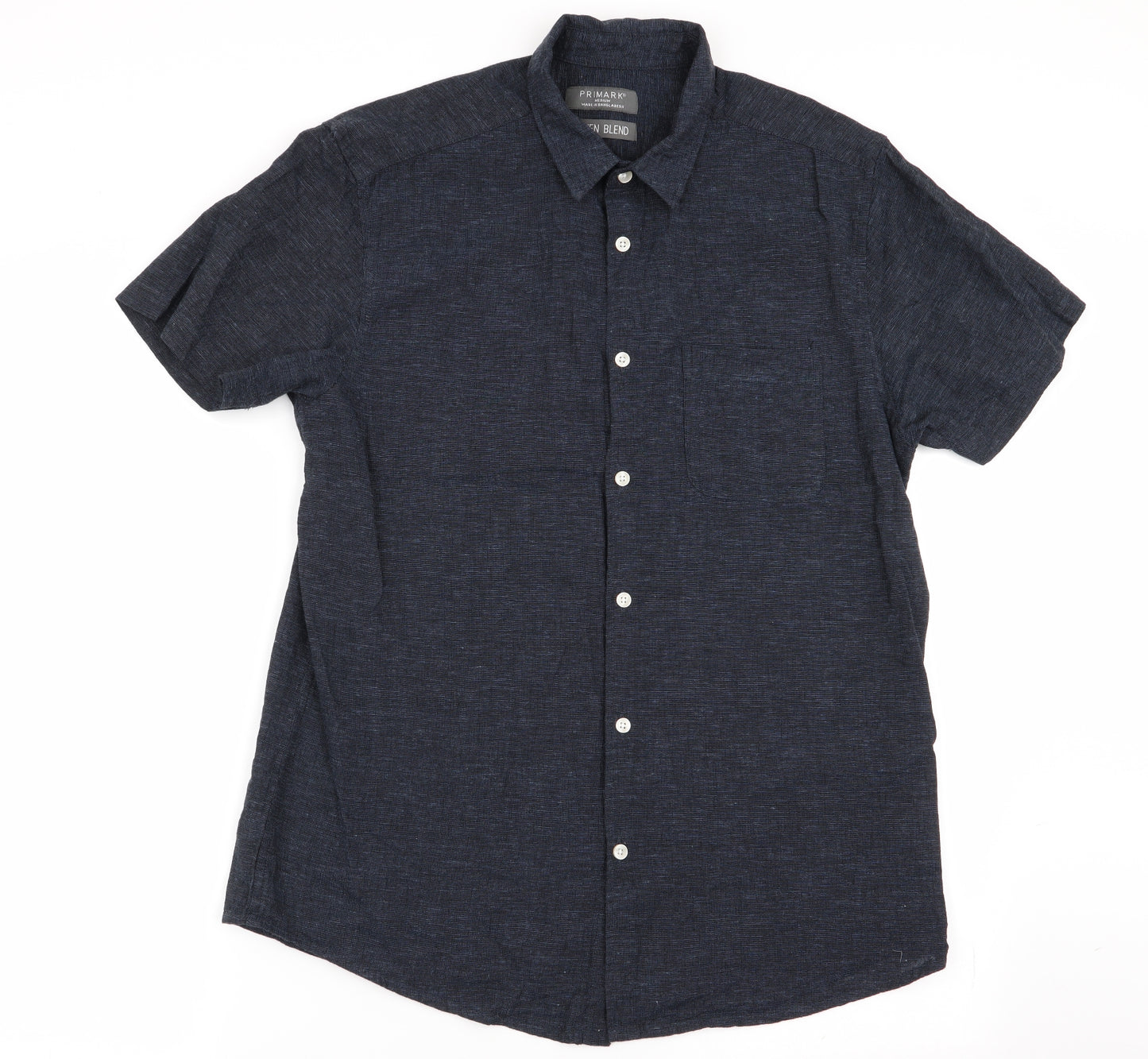Primark Mens Blue    Button-Up Size M