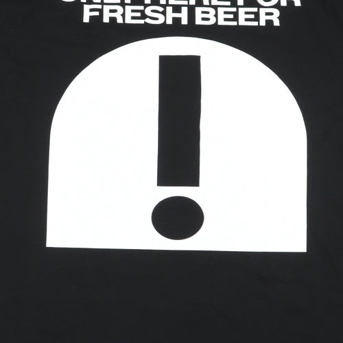 fresh threads Mens Black    T-Shirt Size XL
