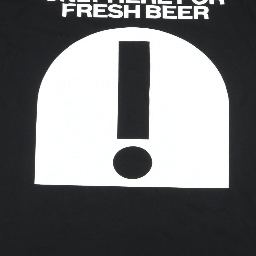 fresh threads Mens Black    T-Shirt Size XL