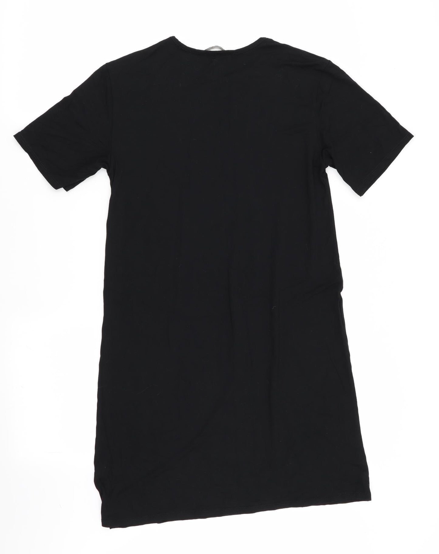 Asda George Womens Black   T-Shirt Dress  Size XS