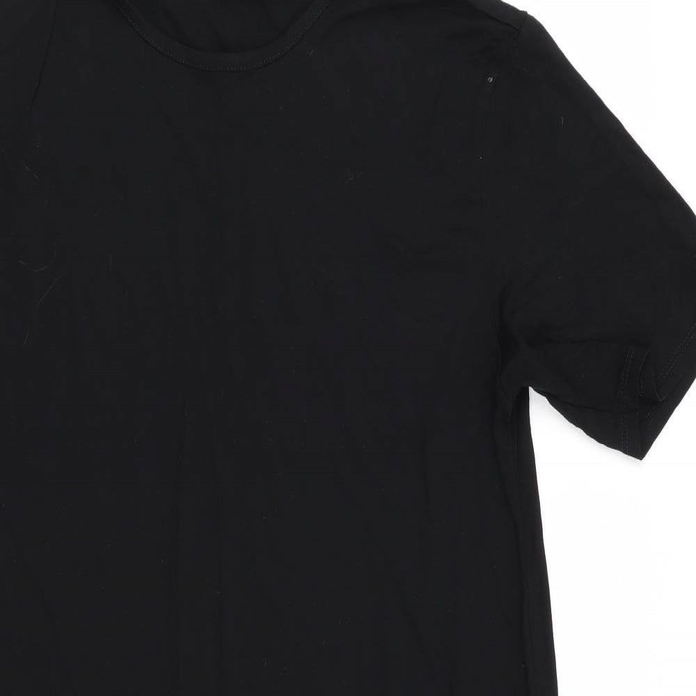 Asda George Womens Black   T-Shirt Dress  Size XS