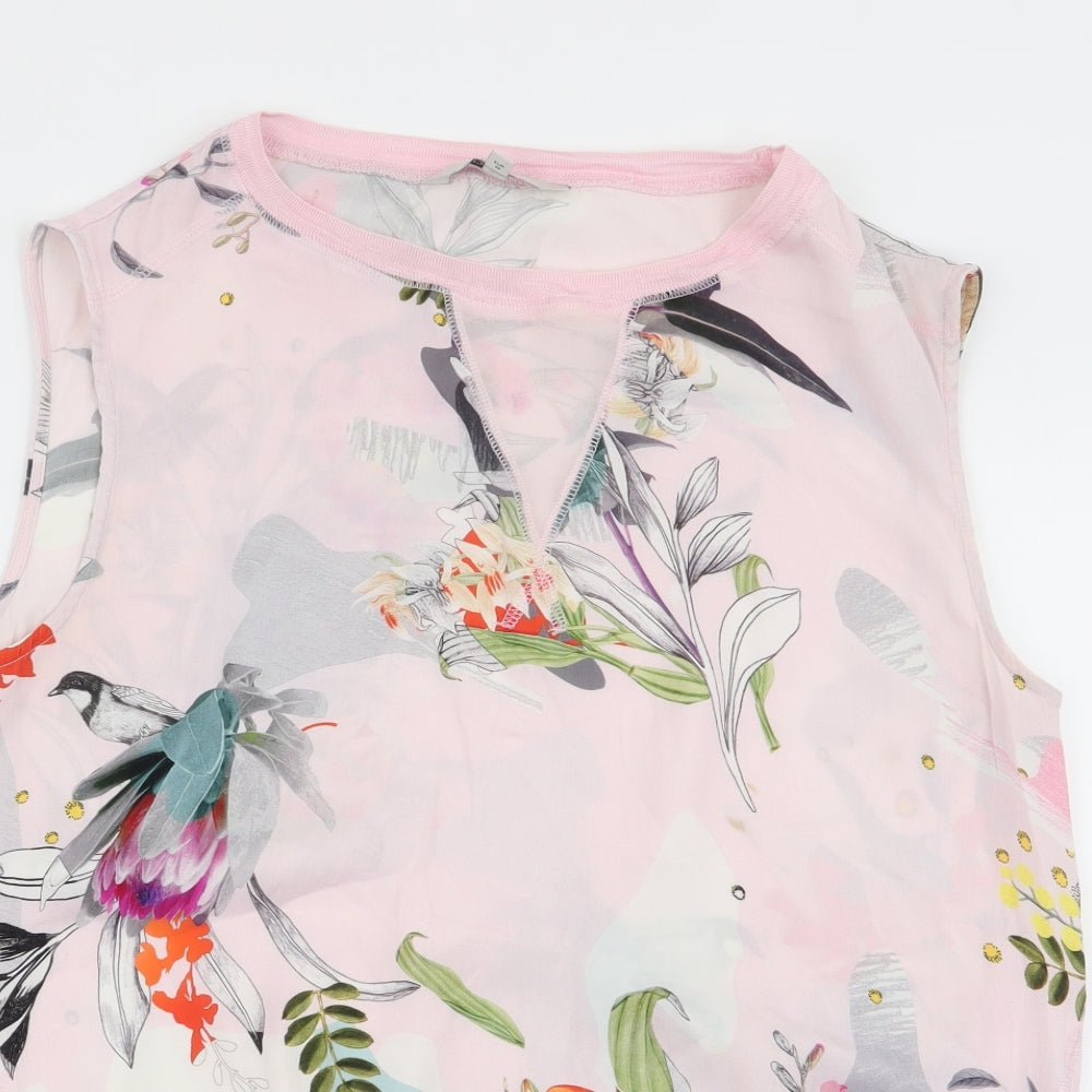 NEXT Womens Multicoloured Floral  Basic Tank Size 10