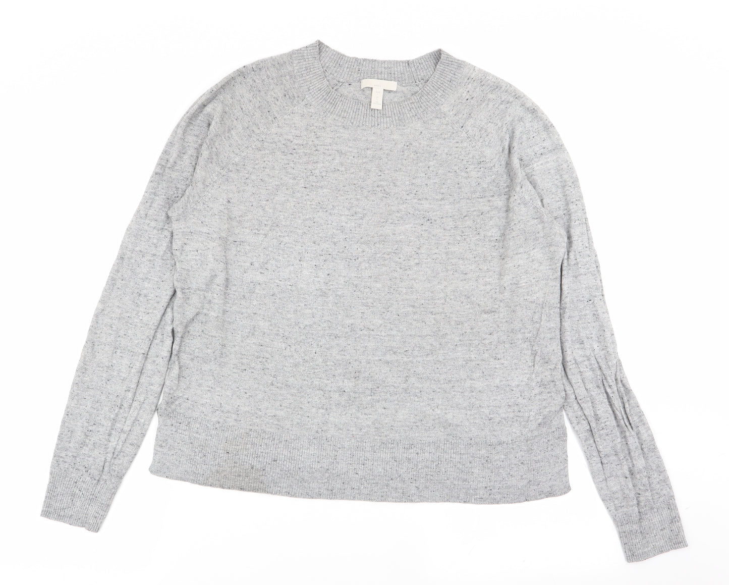 H&M Womens Grey   Pullover Jumper Size L