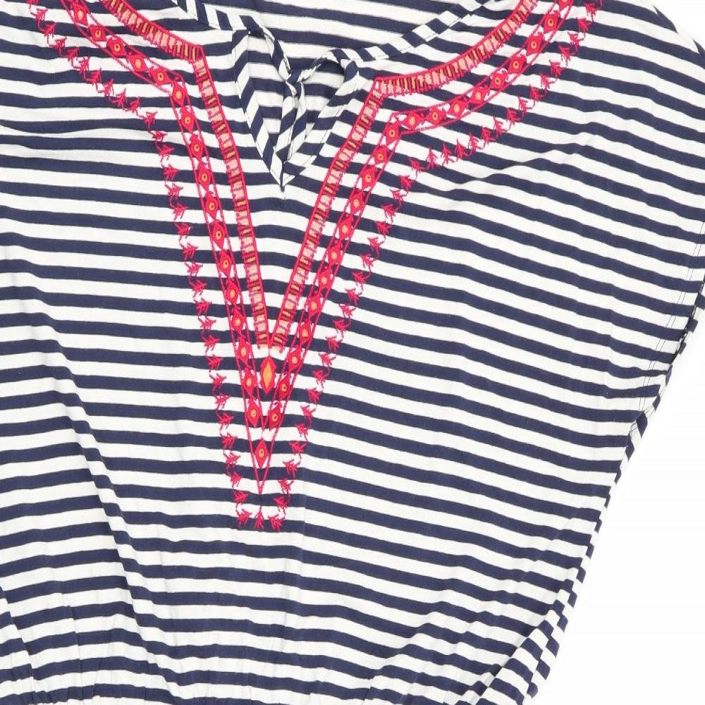 Asda George Womens Multicoloured Striped  Fit & Flare  Size 12