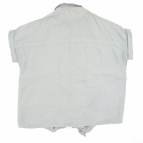 New Look Womens Green   Basic Button-Up Size 8