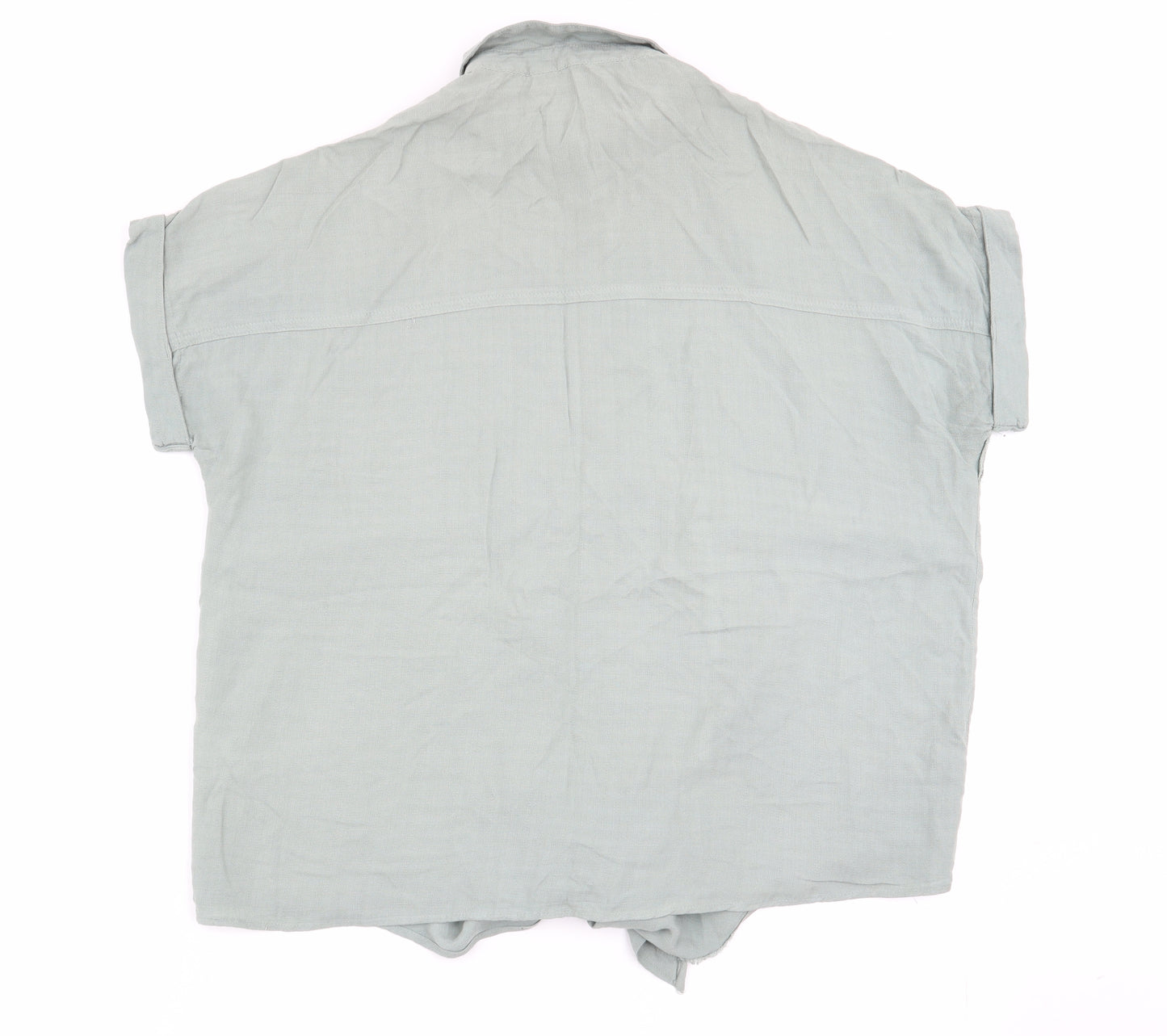 New Look Womens Green   Basic Button-Up Size 8