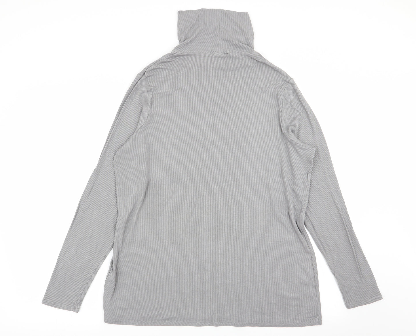 M&S Womens Grey   Basic T-Shirt Size 18
