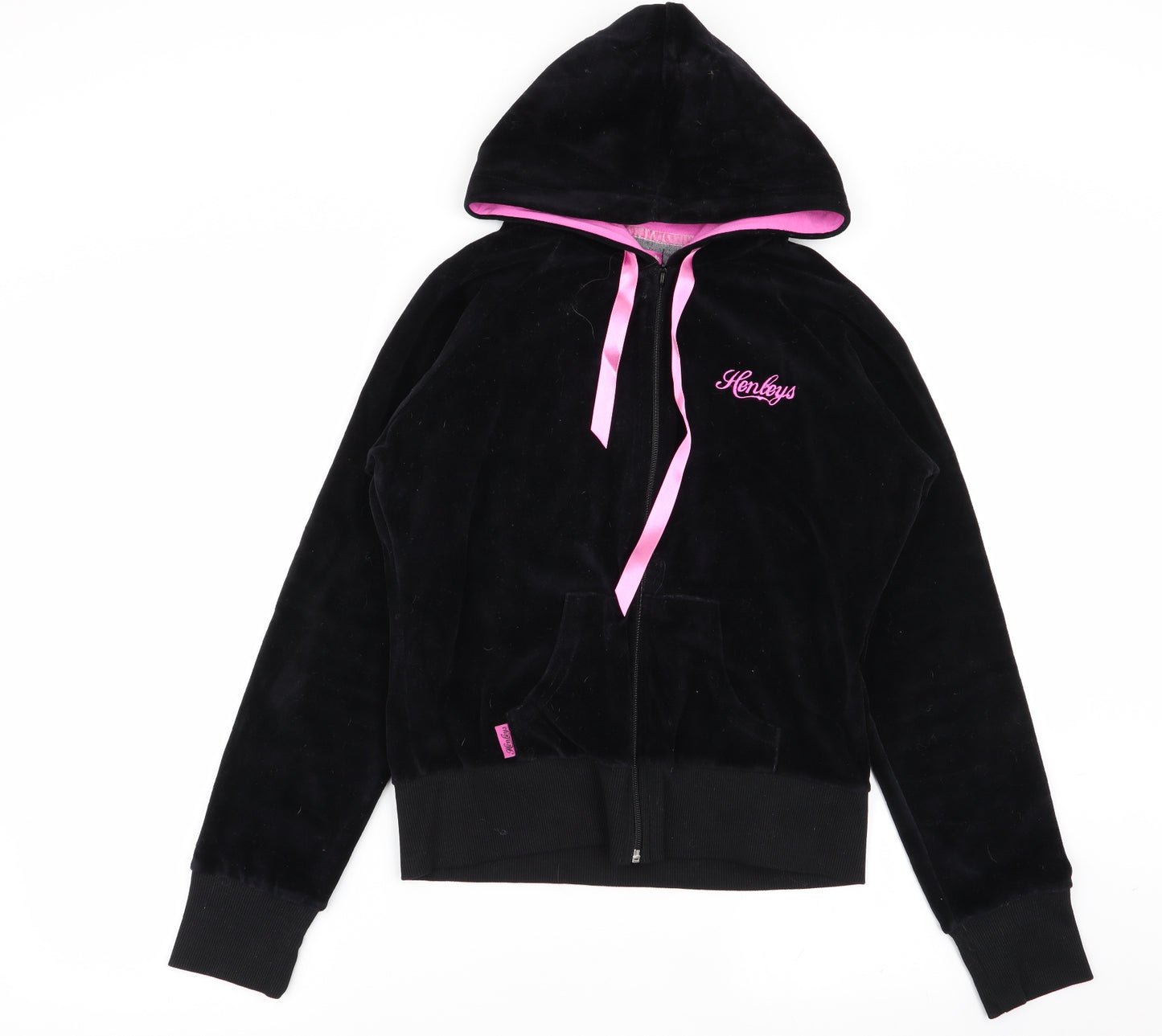 Henleys Womens Black   Full Zip Jumper Size M