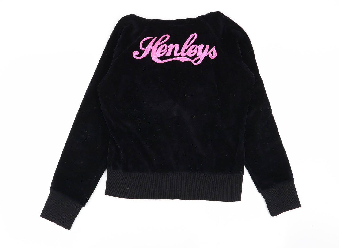 Henleys Womens Black   Full Zip Jumper Size M