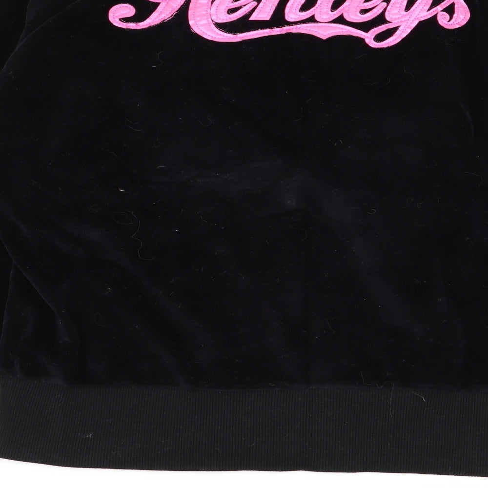 Henleys Womens Black   Full Zip Jumper Size M