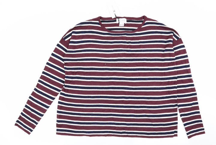 Studio Womens Multicoloured Striped  Pullover Jumper Size 10