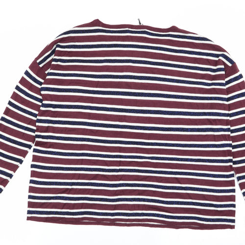 Studio Womens Multicoloured Striped  Pullover Jumper Size 10