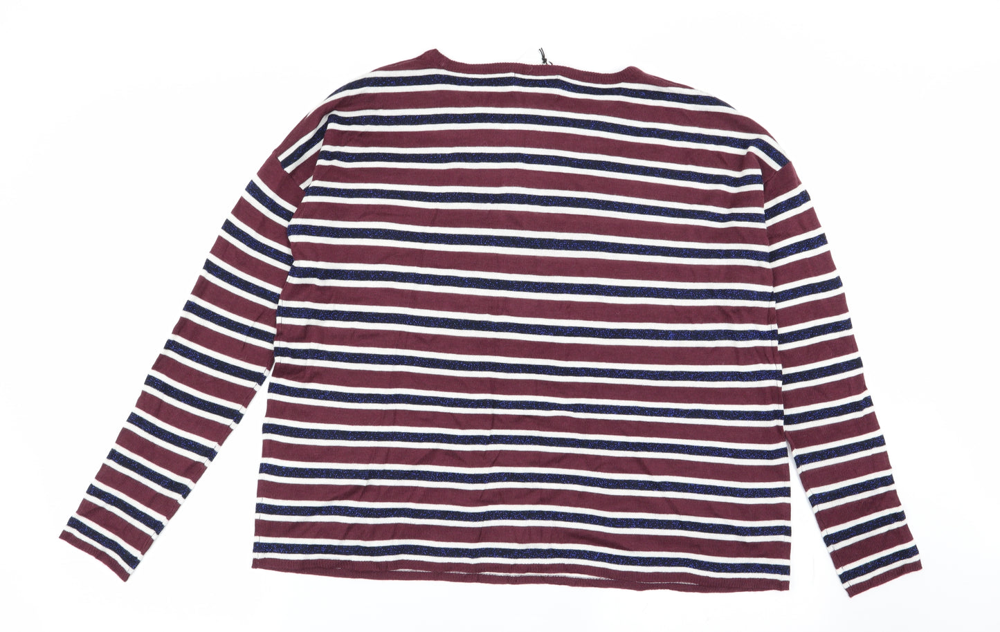 Studio Womens Multicoloured Striped  Pullover Jumper Size 10