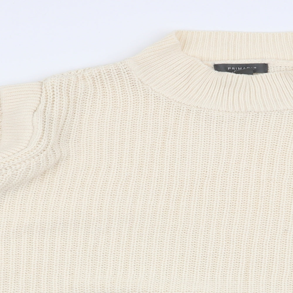 Primark Womens Ivory   Pullover Jumper Size 12  - size 12-14