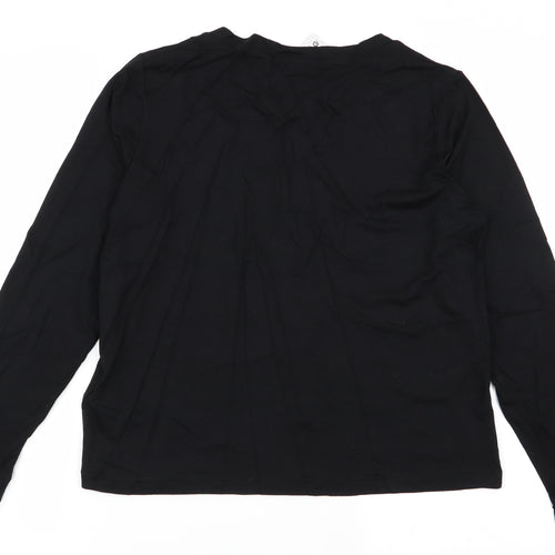 Boohoo Womens Black   Basic T-Shirt Size 16