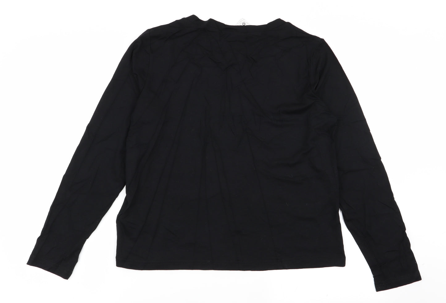 Boohoo Womens Black   Basic T-Shirt Size 16
