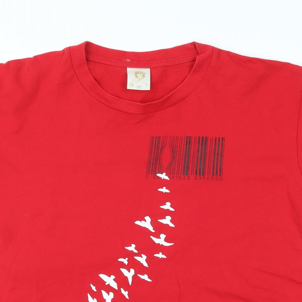 Preworn Mens Red    T-Shirt Size M