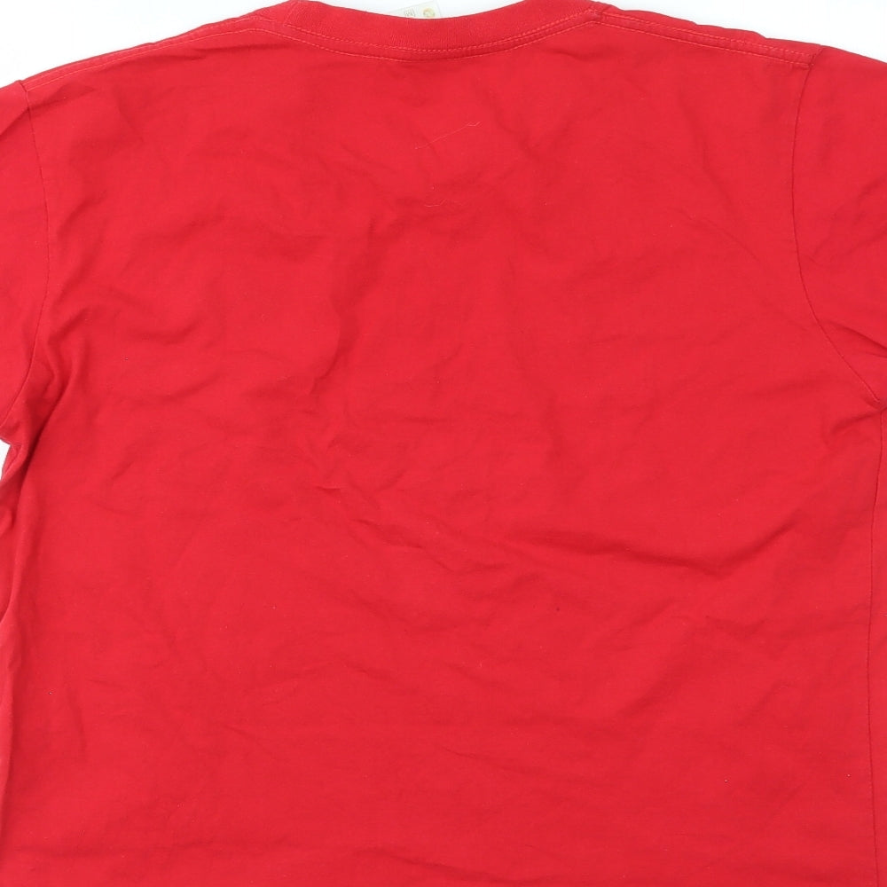 Preworn Mens Red    T-Shirt Size M