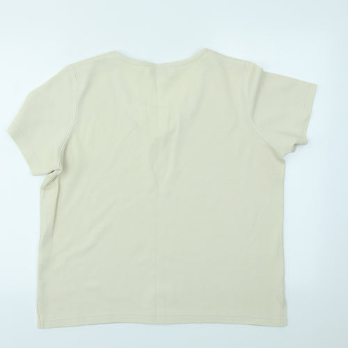 Bonmarché Womens Ivory   Basic T-Shirt Size M