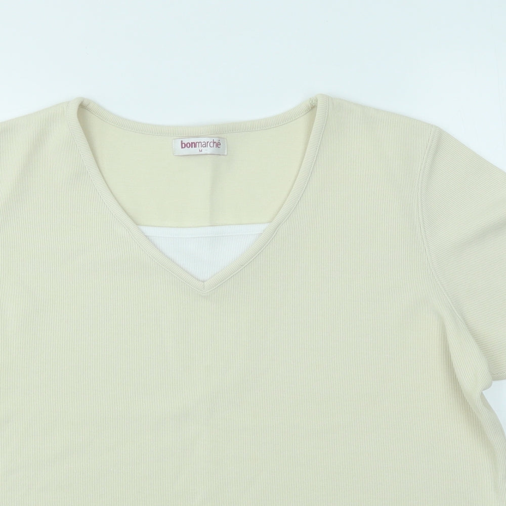 Bonmarché Womens Ivory   Basic T-Shirt Size M