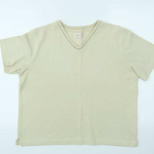 Bonmarché Womens Beige   Basic T-Shirt Size M