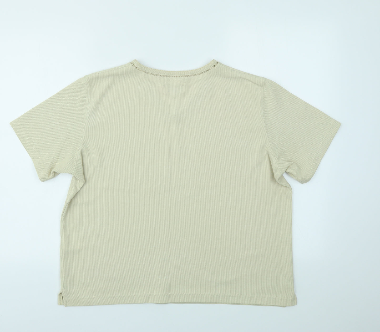 Bonmarché Womens Beige   Basic T-Shirt Size M