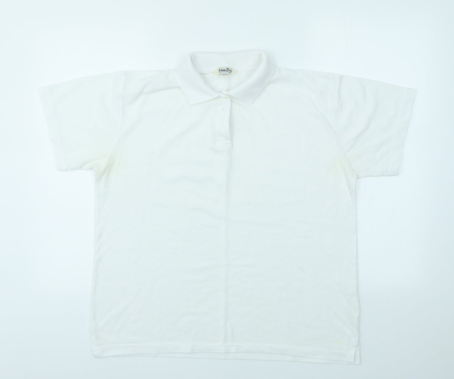 Atlantic Bay Womens White   Basic T-Shirt Size 14
