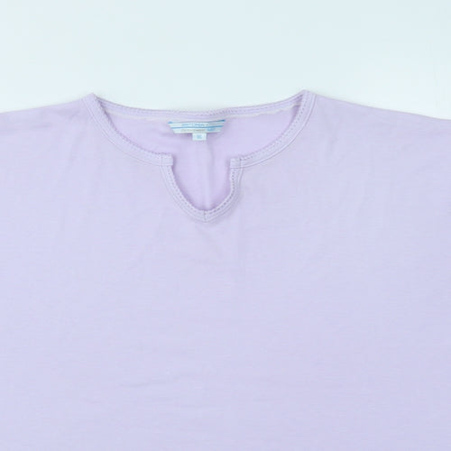 ANTONIA Womens Purple   Basic T-Shirt Size 16
