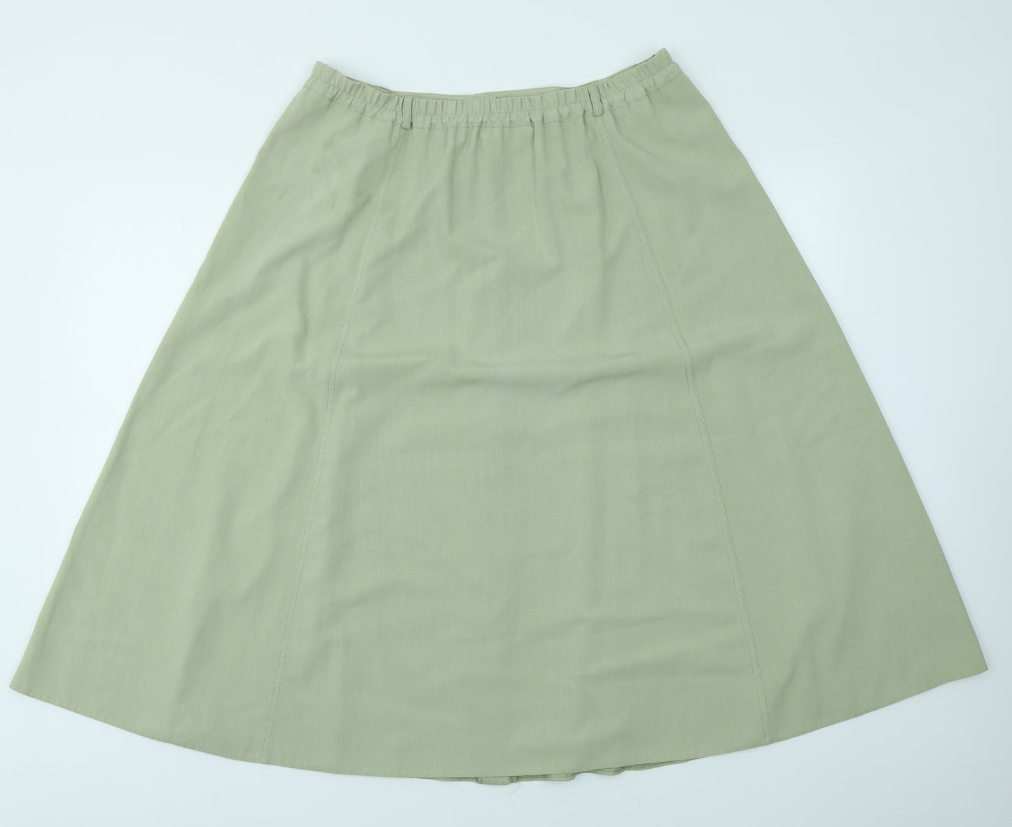 Anna Morella Womens Green   Flare Skirt Size 16  - stretch waistband