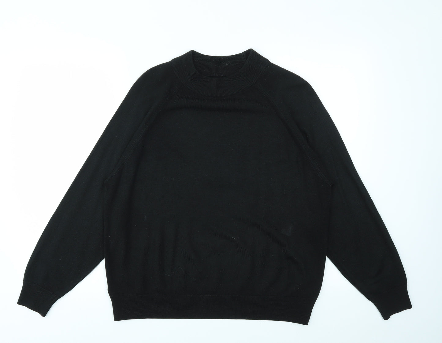 M&S Womens Black   Pullover Jumper Size 16