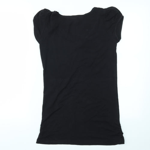 MNG Womens Black   Basic T-Shirt Size M