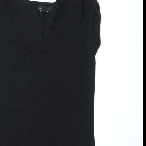 MNG Womens Black   Basic T-Shirt Size M