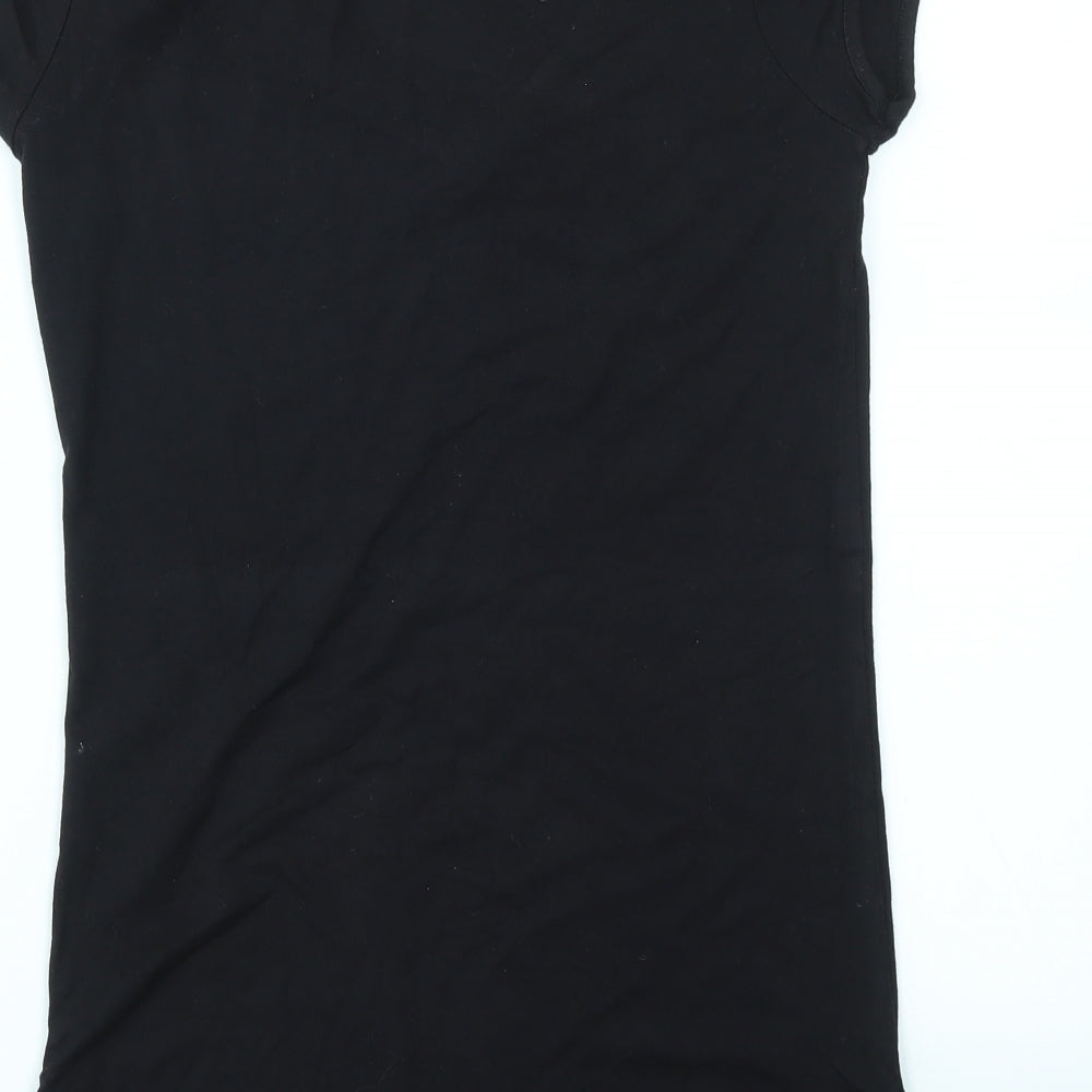 MNG Womens Black   Basic T-Shirt Size M