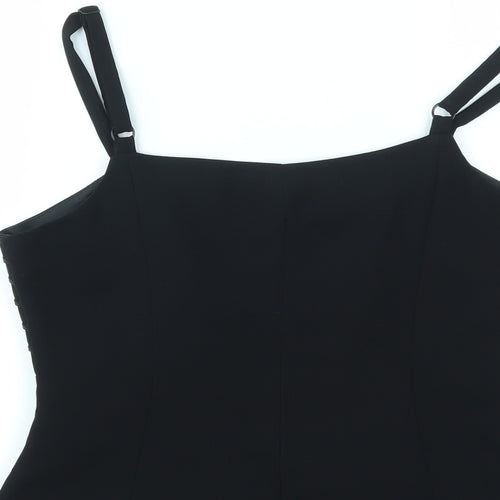 Roman Womens Black   Basic T-Shirt Size 14