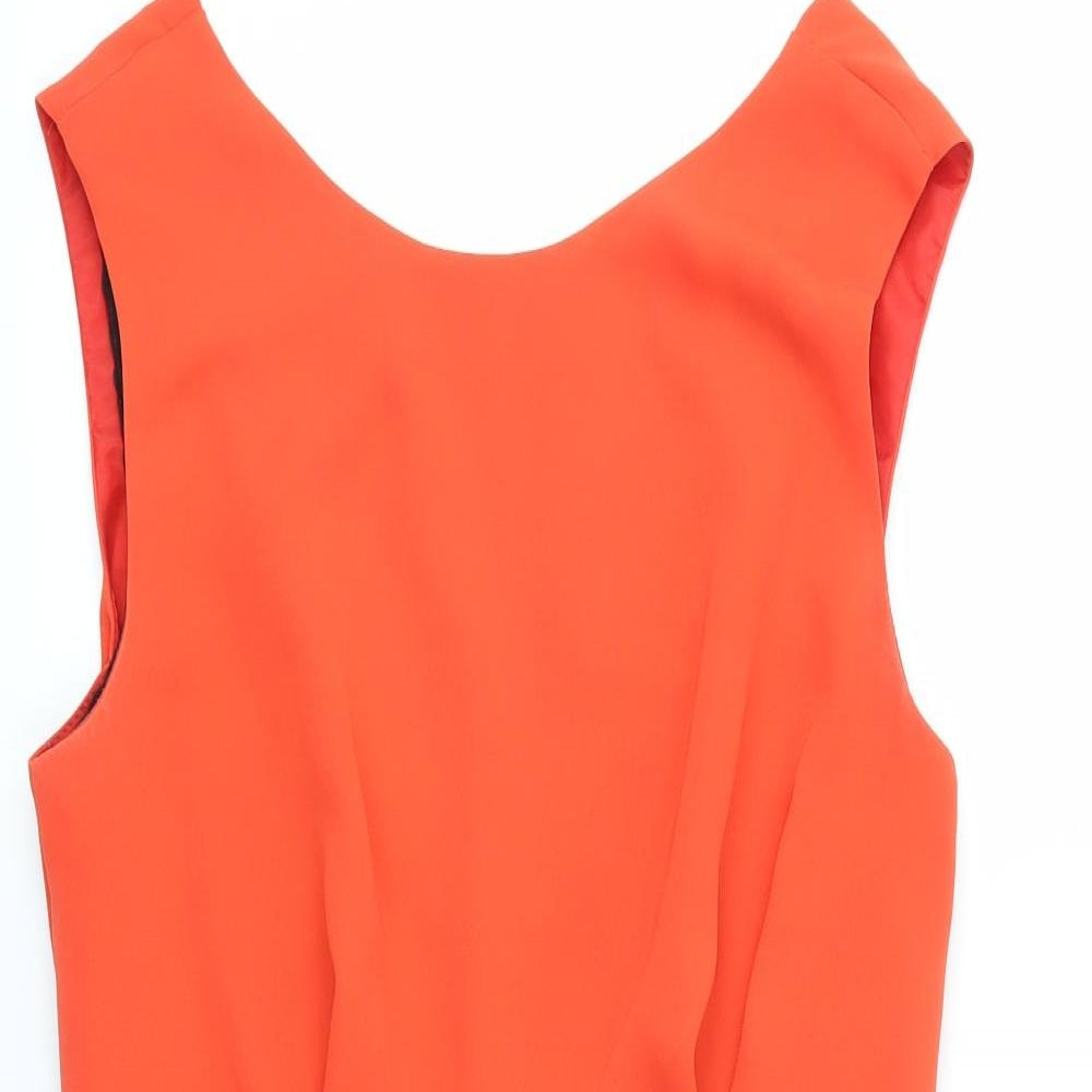 Topshop Womens Red   Playsuit One-Piece Size 10