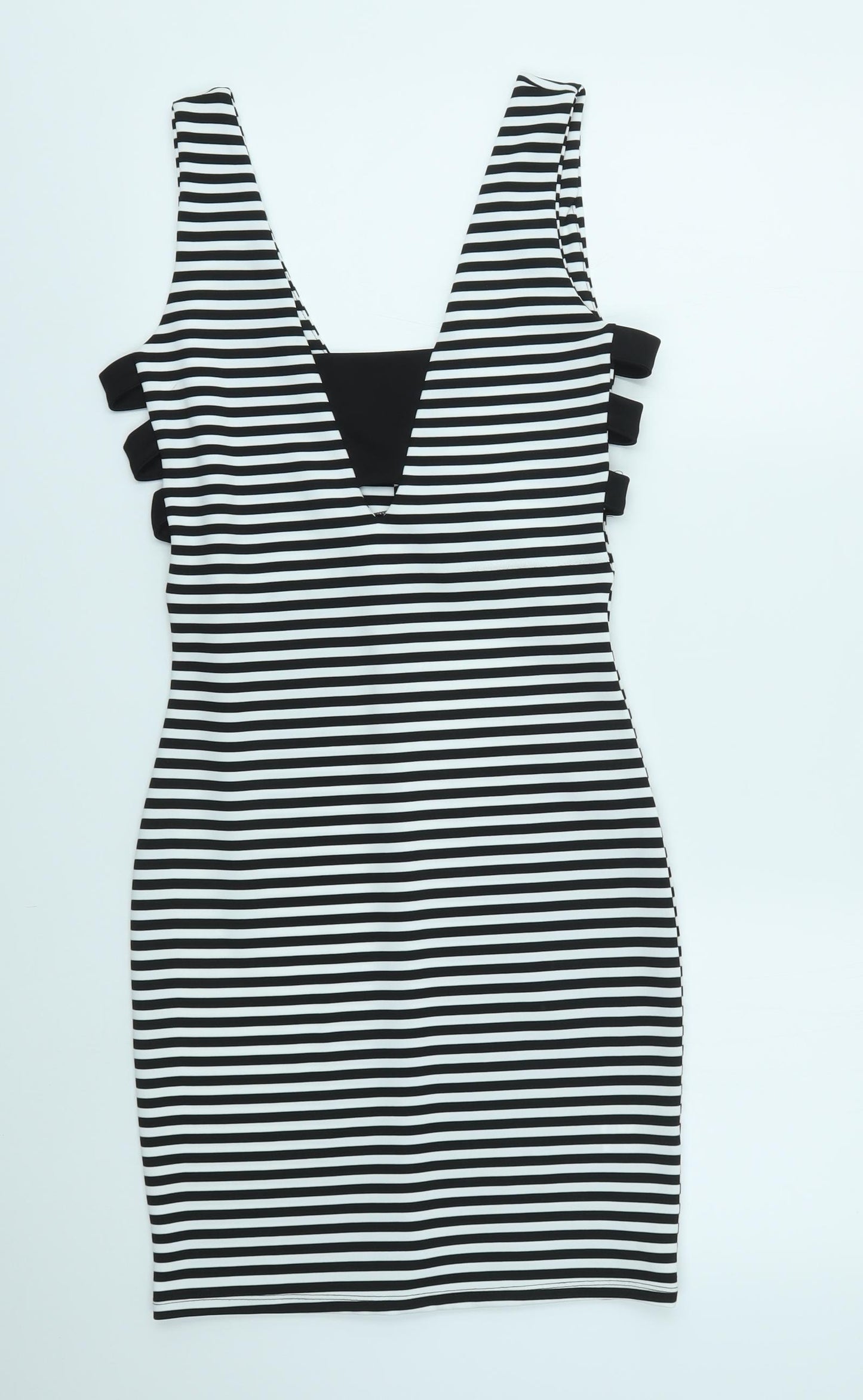 RIVER ISLAND  Womens Multicoloured Striped  A-Line  Size 10