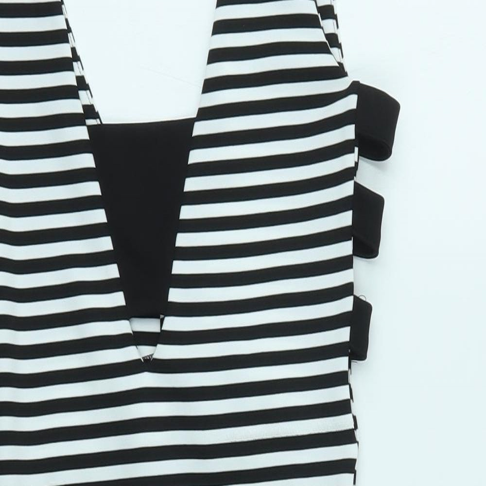 RIVER ISLAND  Womens Multicoloured Striped  A-Line  Size 10