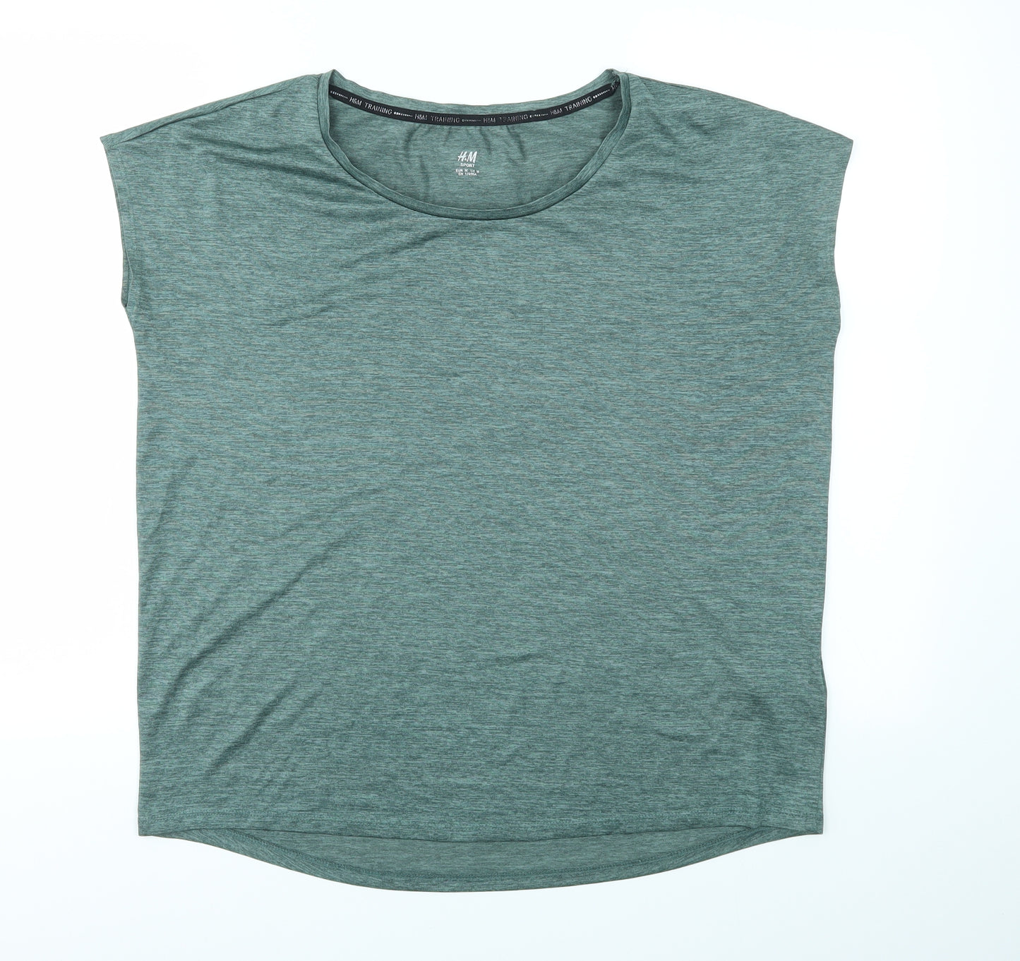 H&M Womens Green   Basic T-Shirt Size M