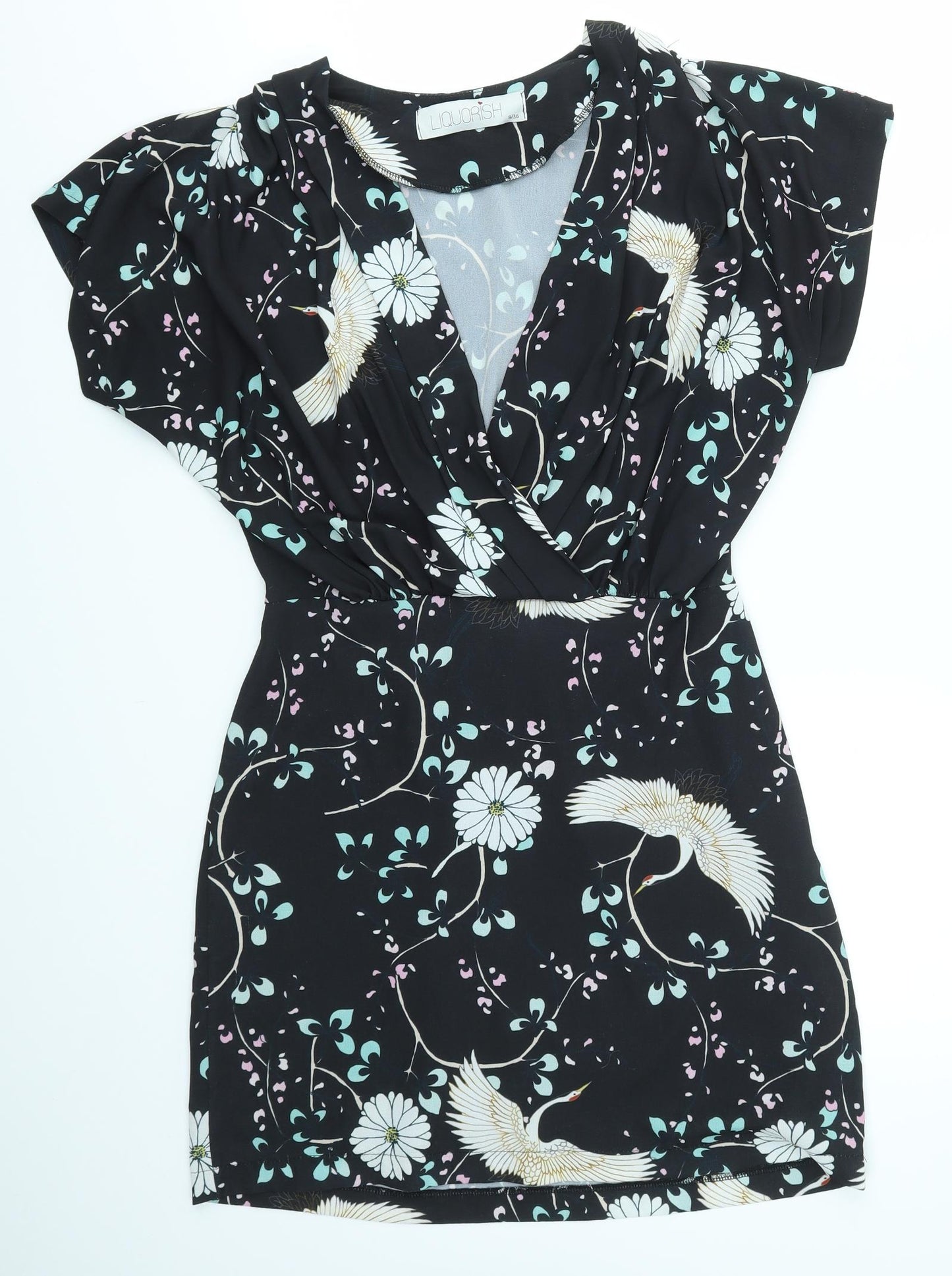 Liquorish Womens Multicoloured Geometric  Fit & Flare  Size 8