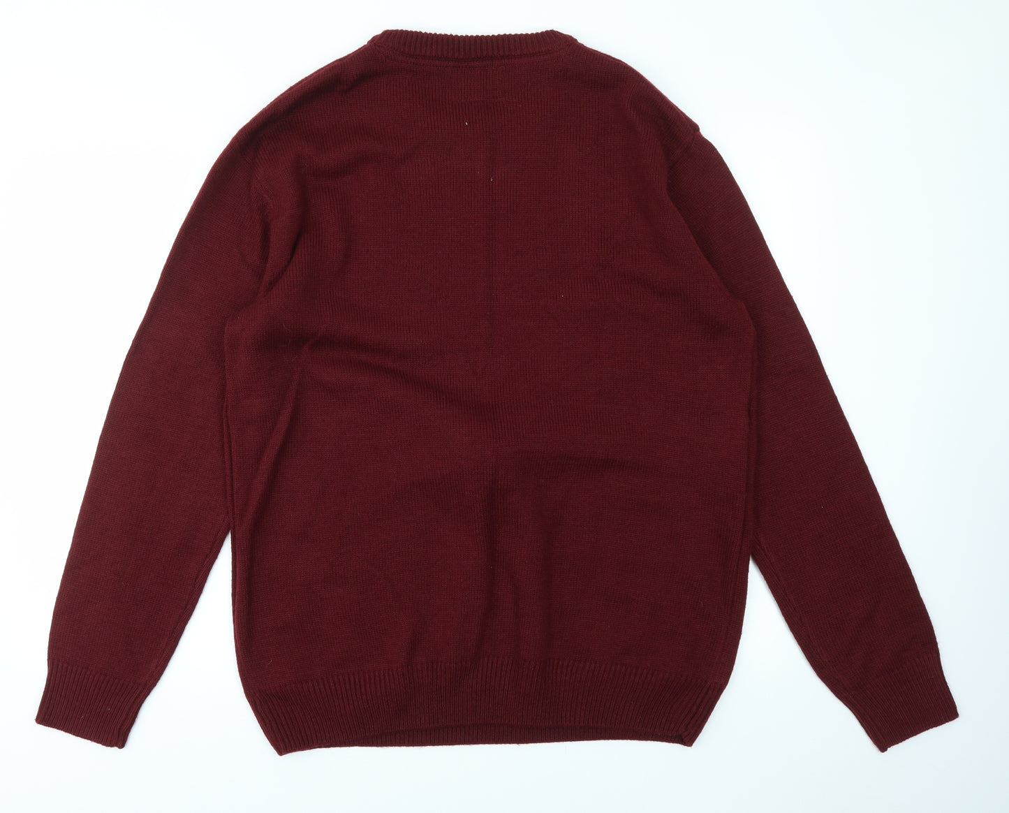NEXT Mens Red Animal Print  Pullover Sweatshirt Size 2XL