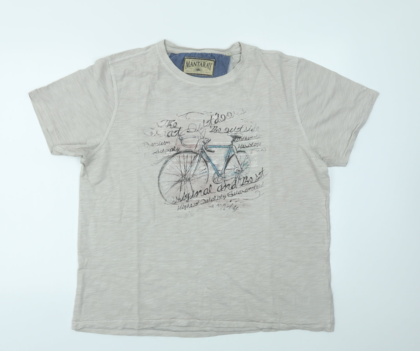 Debenhams Mens Ivory    T-Shirt Size L