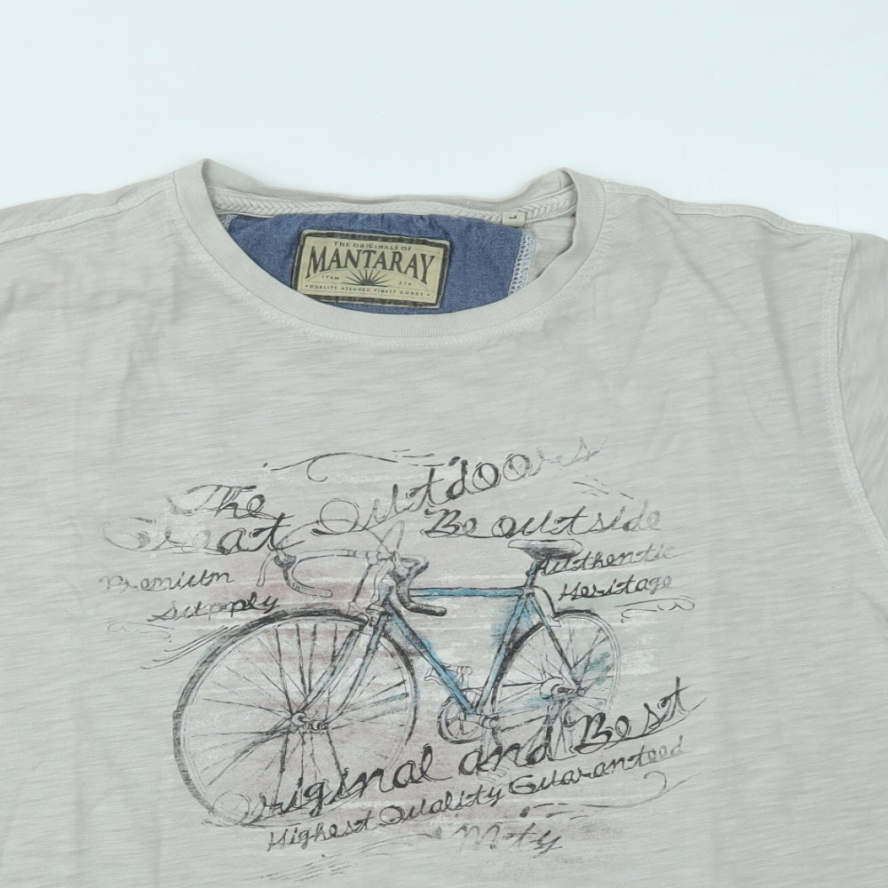 Debenhams Mens Ivory    T-Shirt Size L
